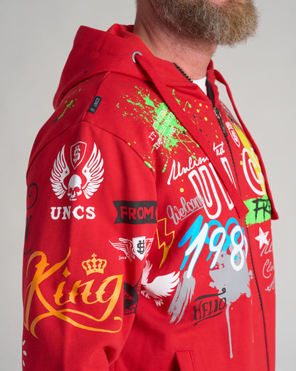 Férfi melegítőfelső FREEDOM RED