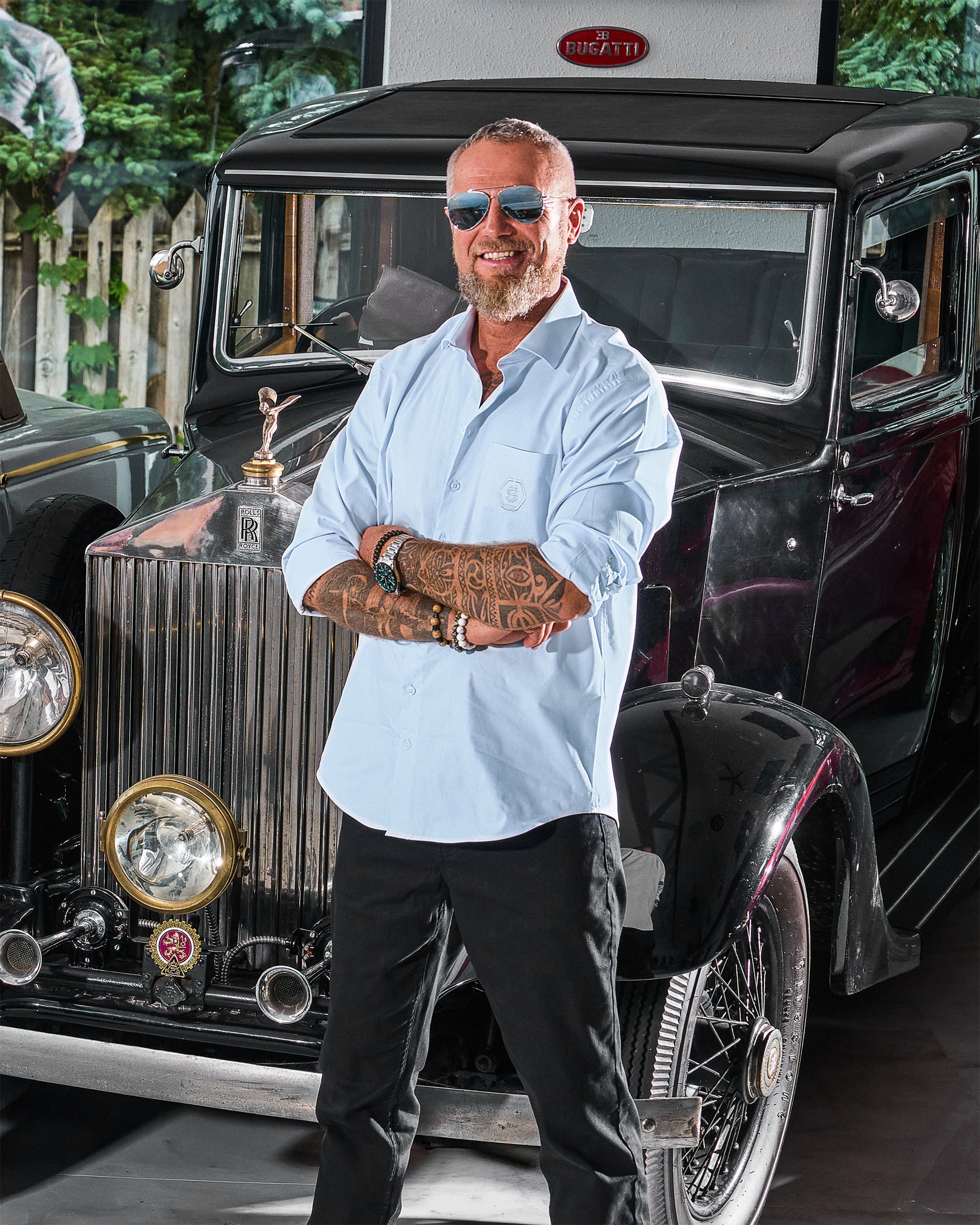 Férfi ing MONROE II BLUE