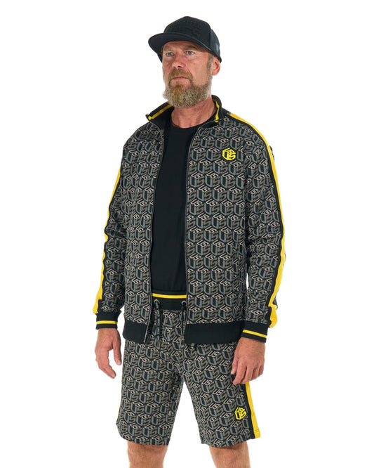 Férfi rövidnadrág COLIN BLACK/YELLOW