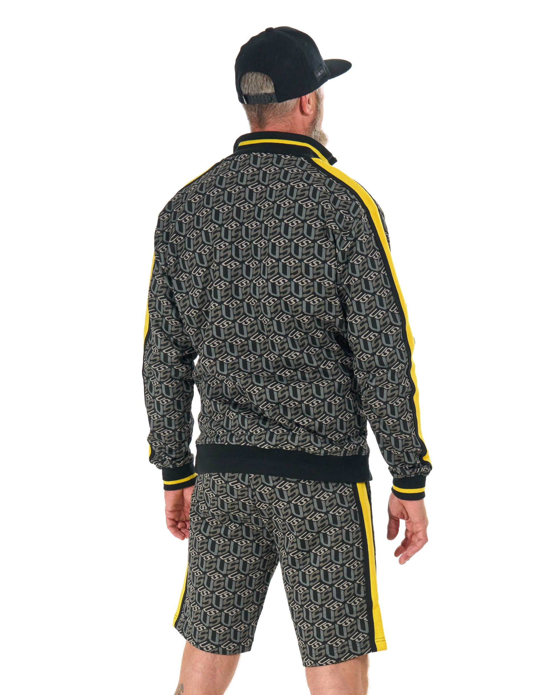 Férfi rövidnadrág COLIN BLACK/YELLOW