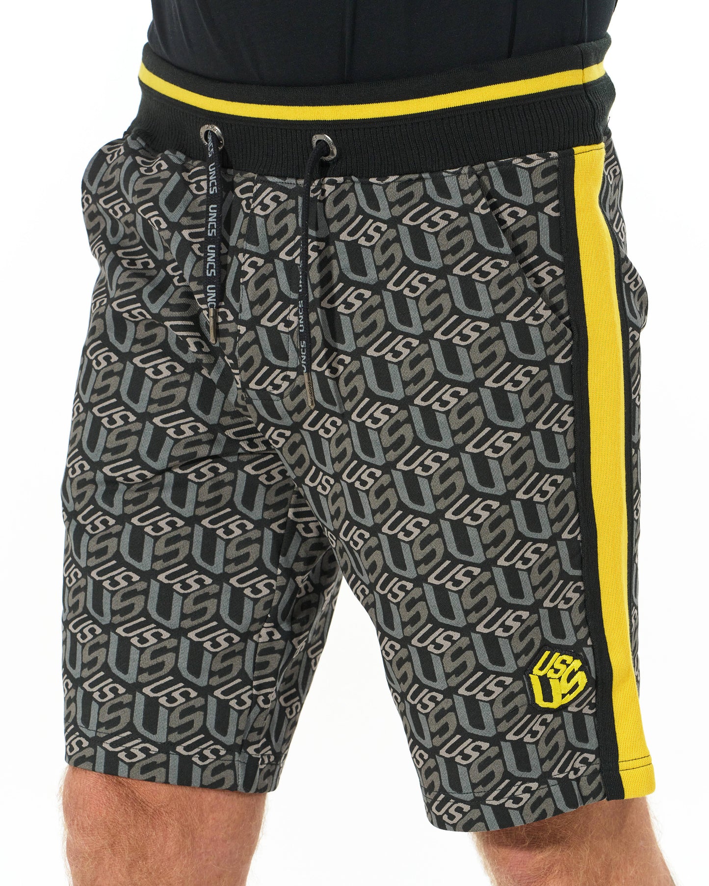 Férfi rövidnadrág COLIN BLACK/YELLOW