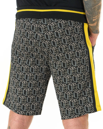 Férfi rövidnadrág COLIN BLACK/YELLOW