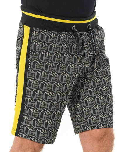 Férfi rövidnadrág COLIN BLACK/YELLOW