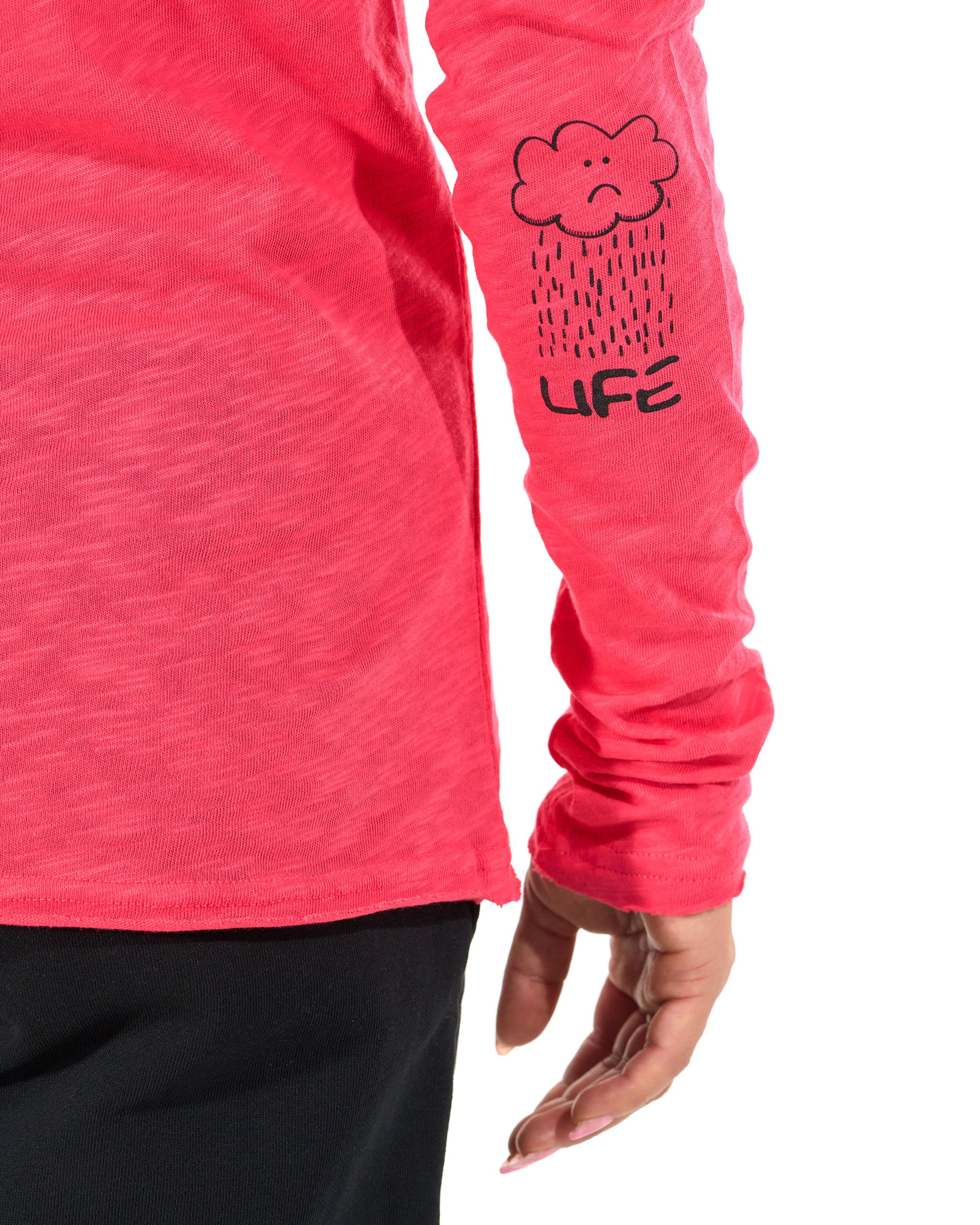 Női póló JENOVETA LS STRAWBERRY