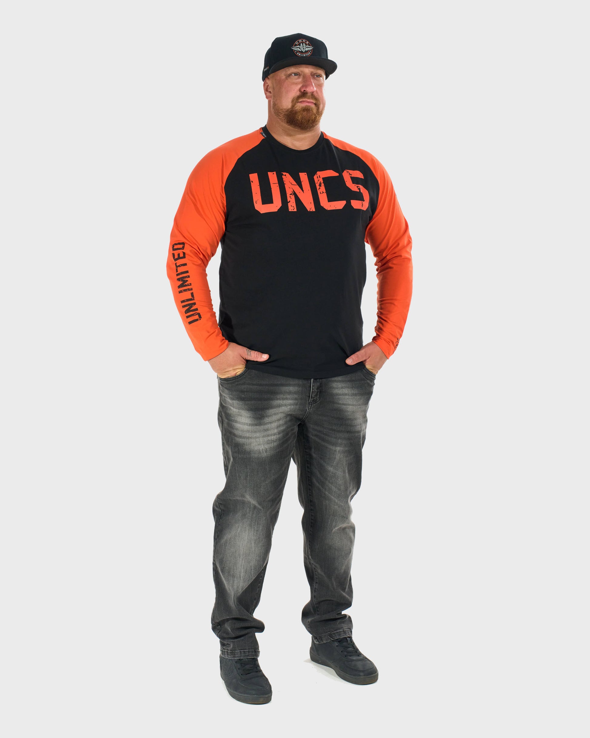 Férfi póló UNLIMITED II LS BLACK