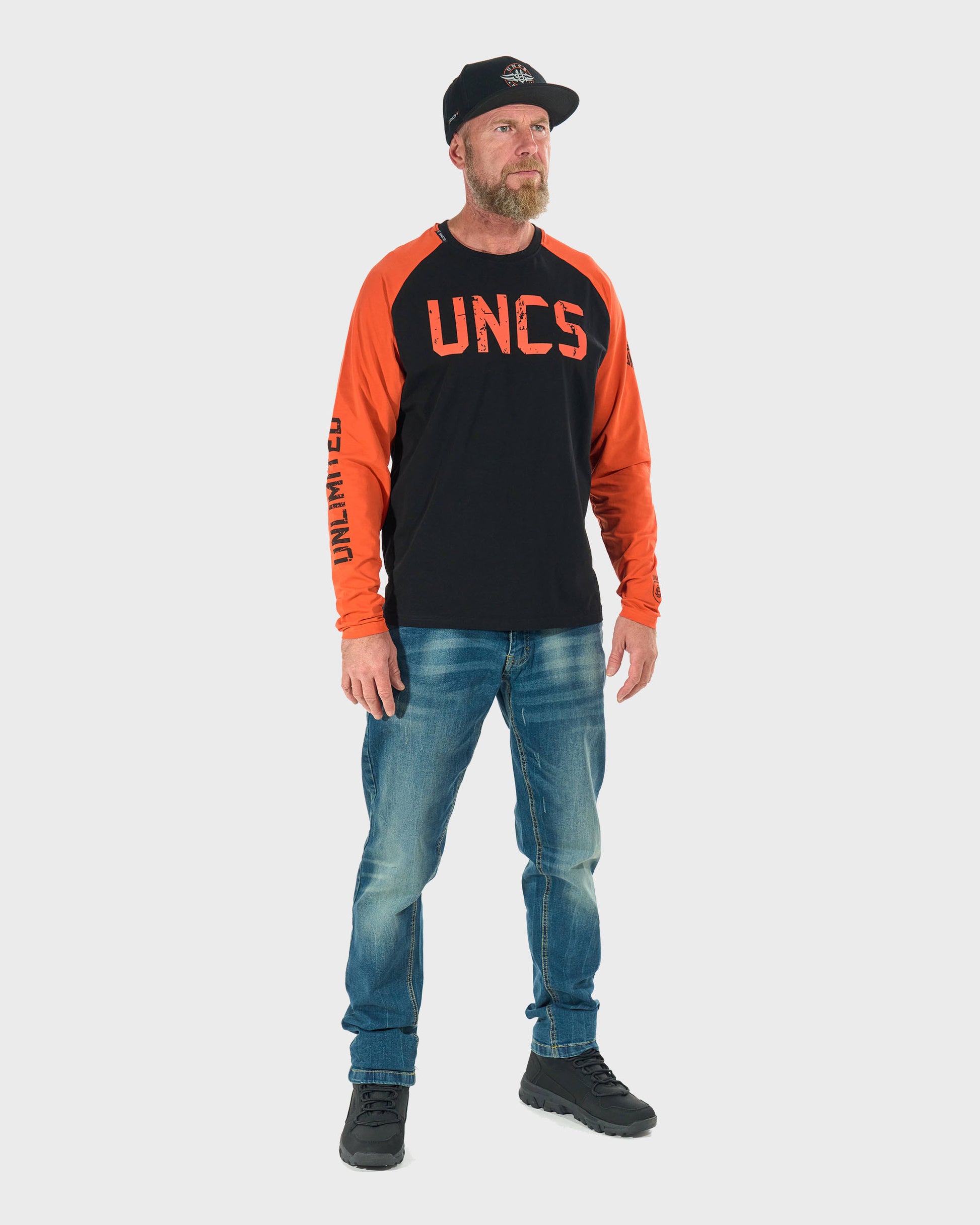 Férfi póló UNLIMITED II LS BLACK