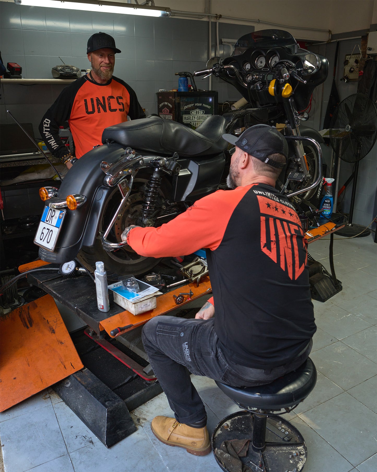 Férfi póló UNLIMITED II LS ORANGE