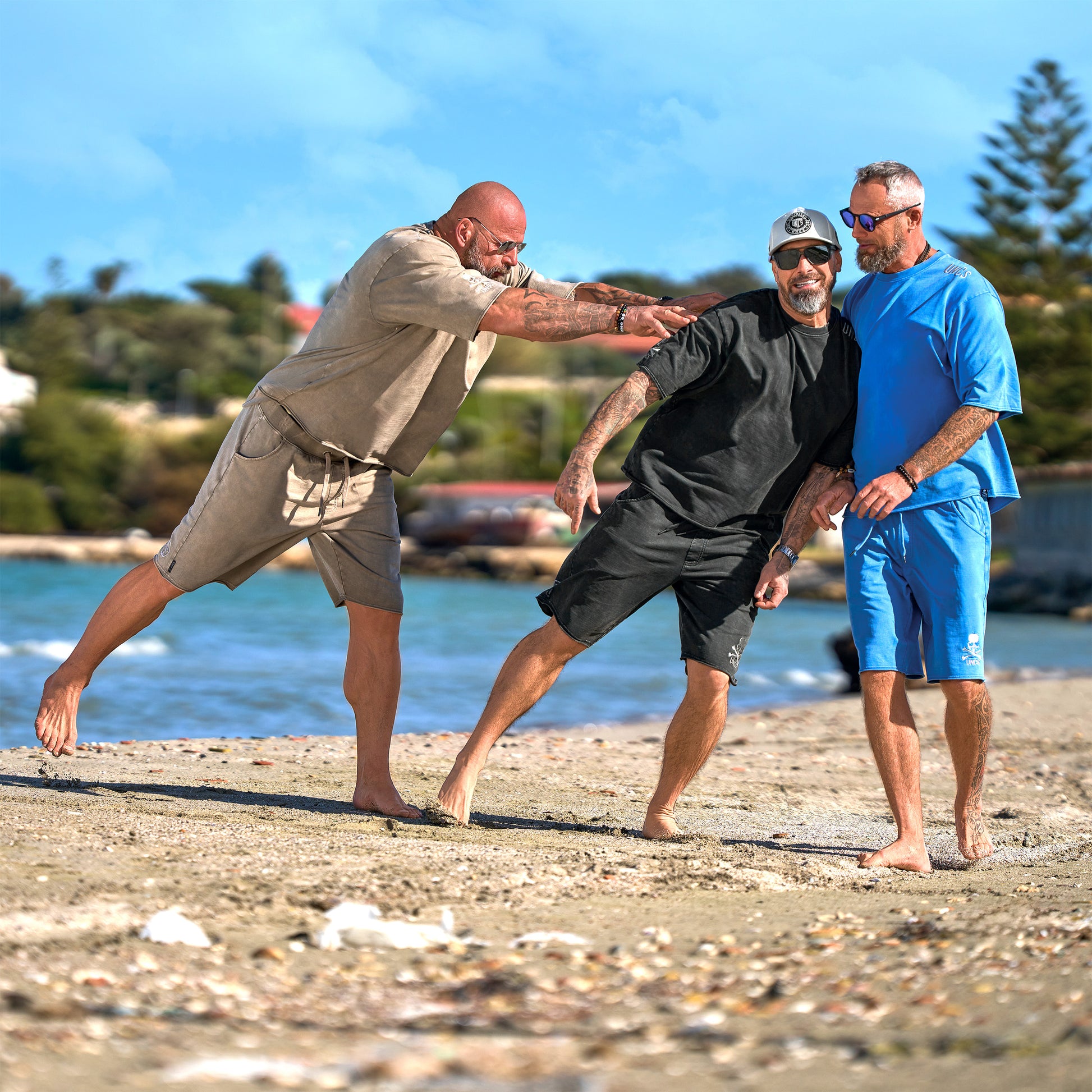 Férfi póló RALPH (OVERSIZE) ASPHALT