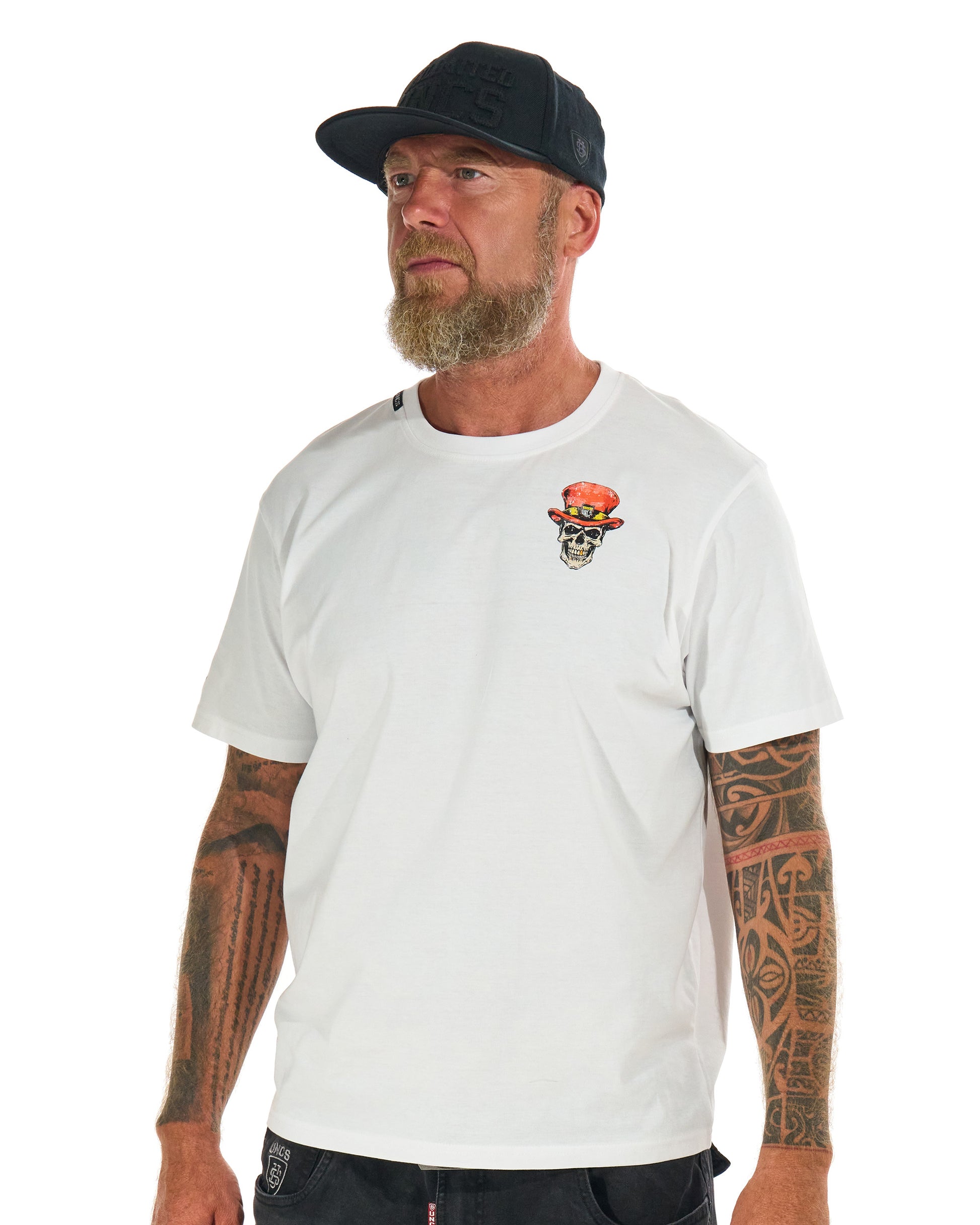 Férfi póló SKULL II WHITE