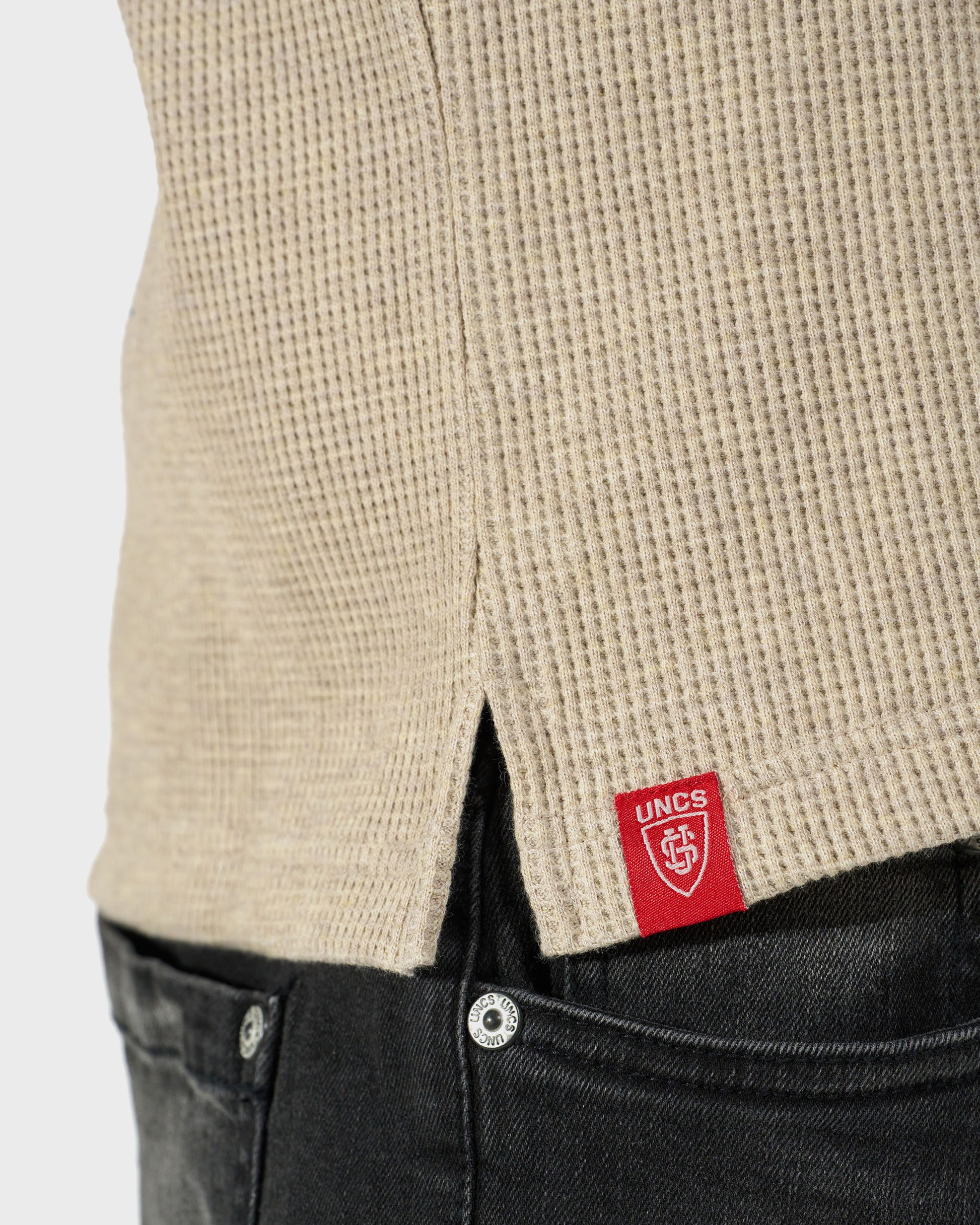 Férfi póló MARLOW IV LS BEIGE