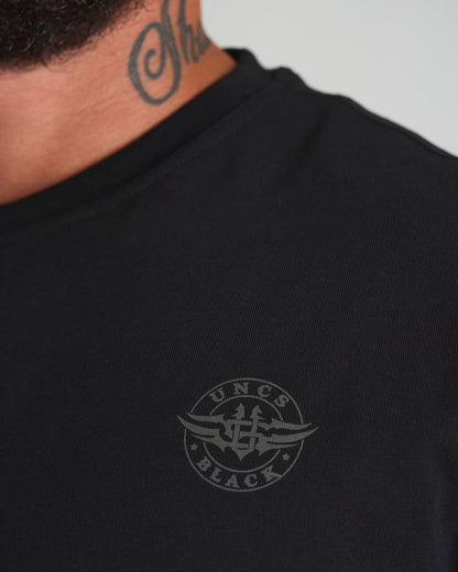 Férfi póló BASIC MID HEAVY BLACK