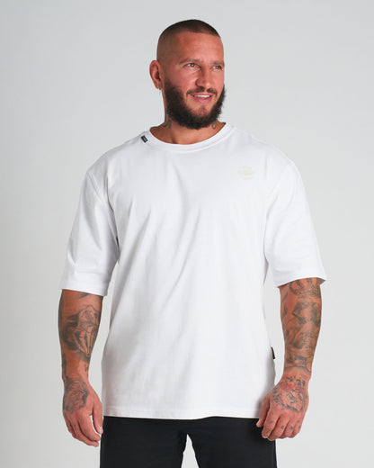 Férfi póló BASIC MID HEAVY WHITE