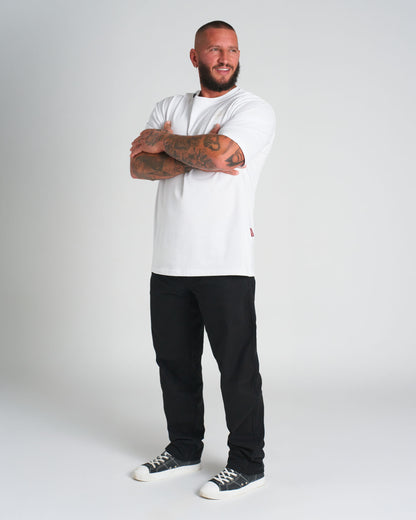 Férfi póló BASIC MID HEAVY WHITE