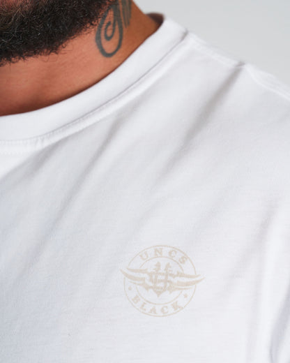 Férfi póló BASIC MID HEAVY WHITE