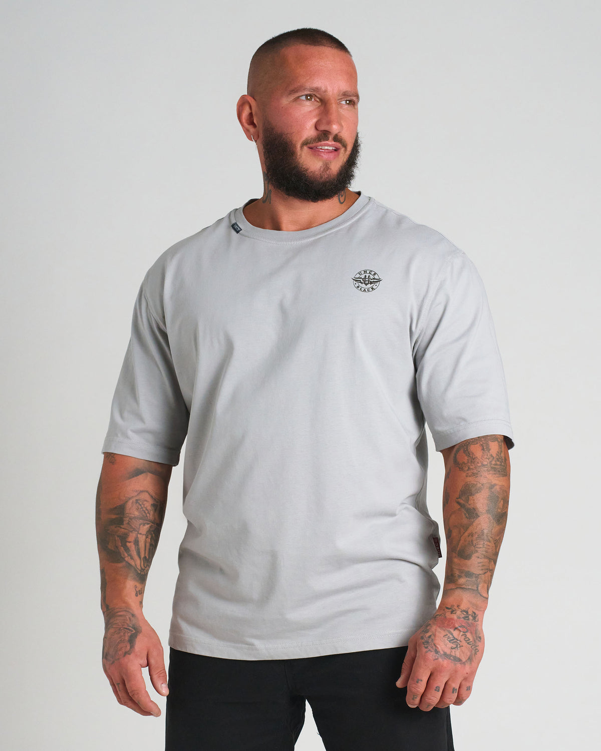 Férfi póló BASIC MID HEAVY GREY