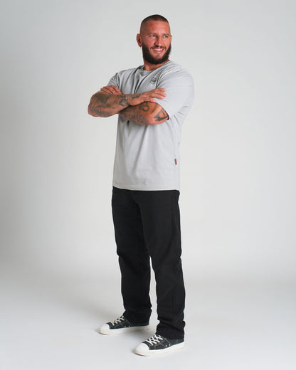 Férfi póló BASIC MID HEAVY GREY