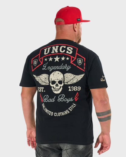 Férfi póló BAD BOYS BLACK/RED