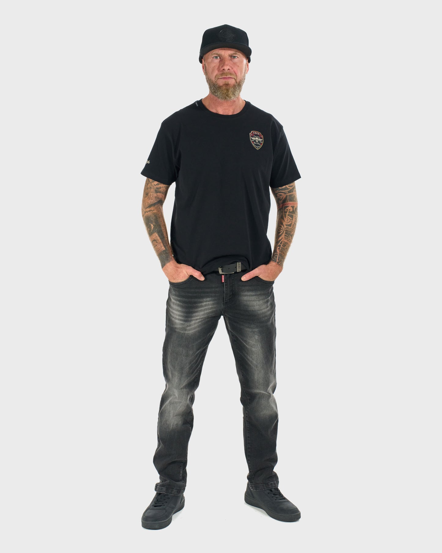 Férfi póló BAD BOYS BLACK/RED