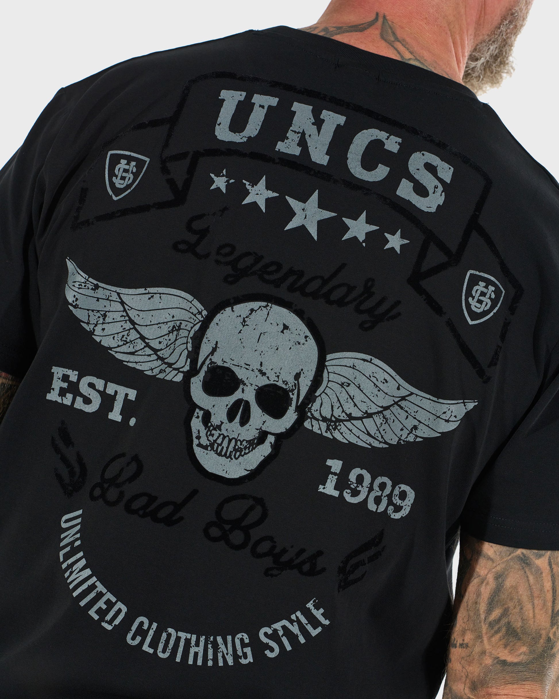Férfi póló BAD BOYS BLACK/GREY