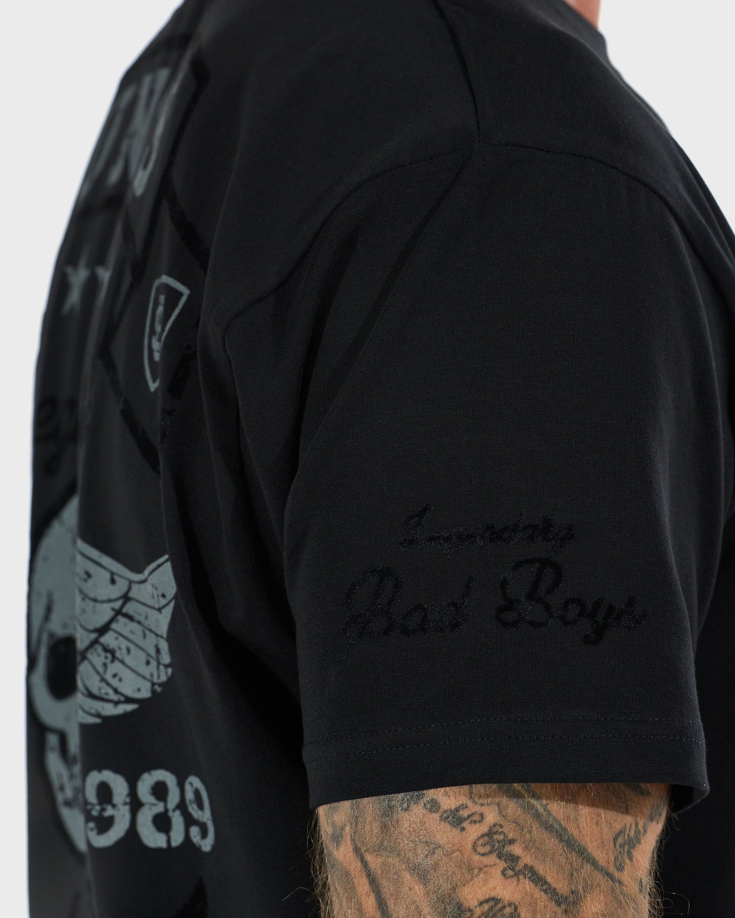 Férfi póló BAD BOYS BLACK/GREY
