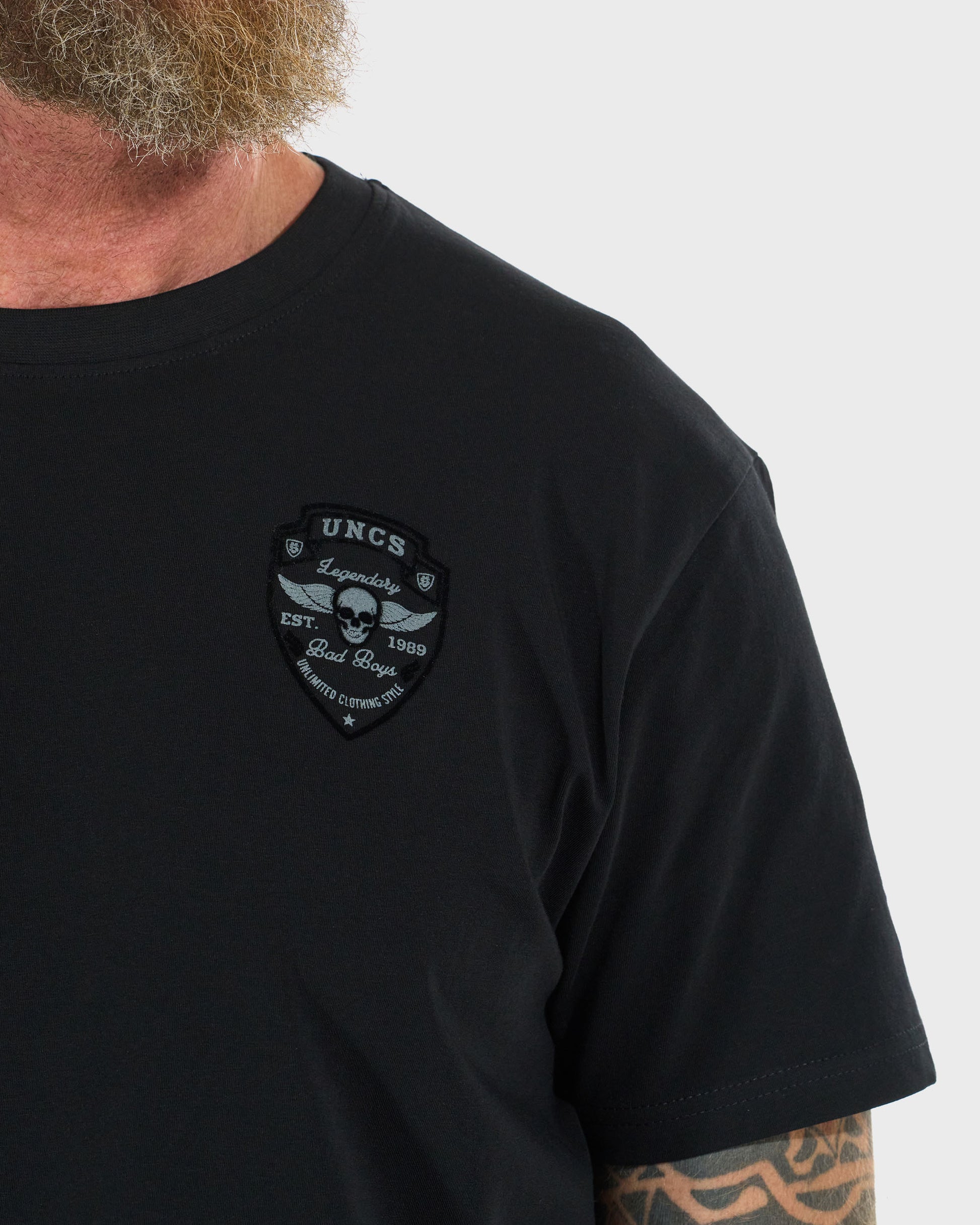 Férfi póló BAD BOYS BLACK/GREY