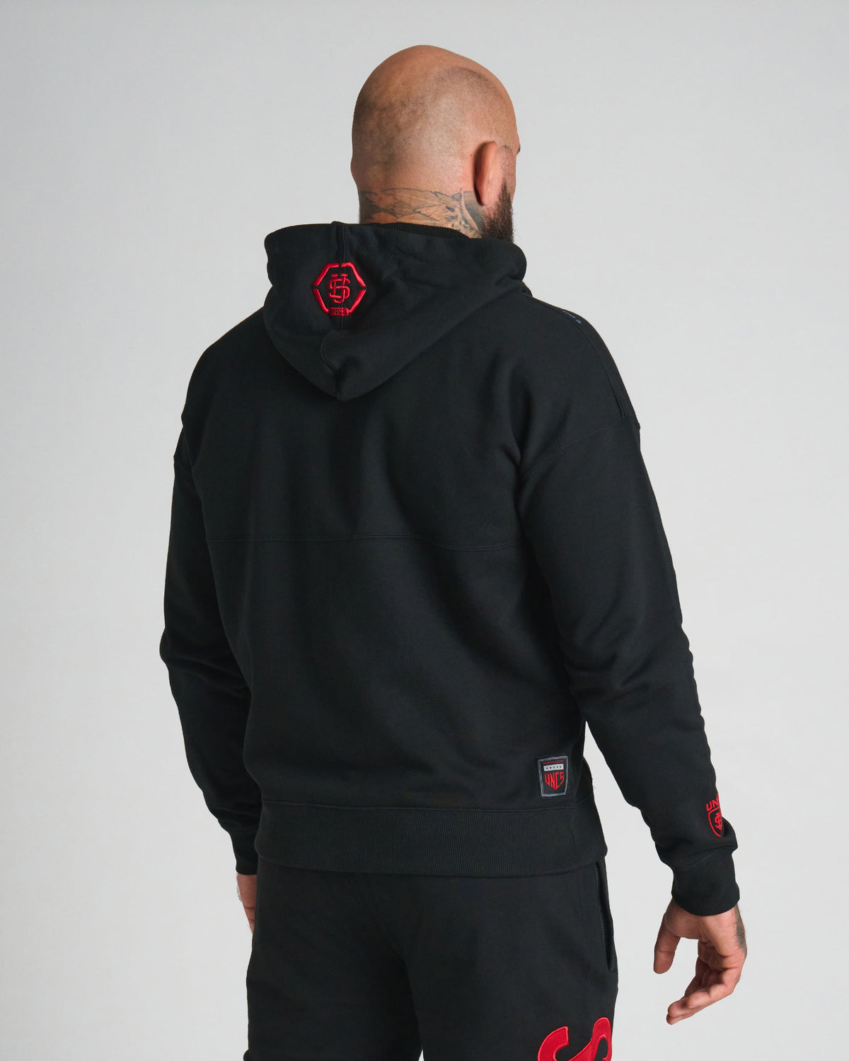 Férfi melegítőfelső DEREK BLACK/RED