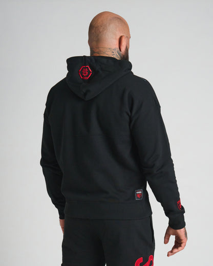 Férfi melegítőfelső DEREK BLACK/RED