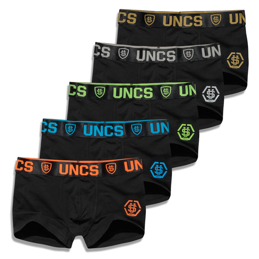 Férfi boxeralsó HEXAGON 5 db (KOZÖPES) BLACK
