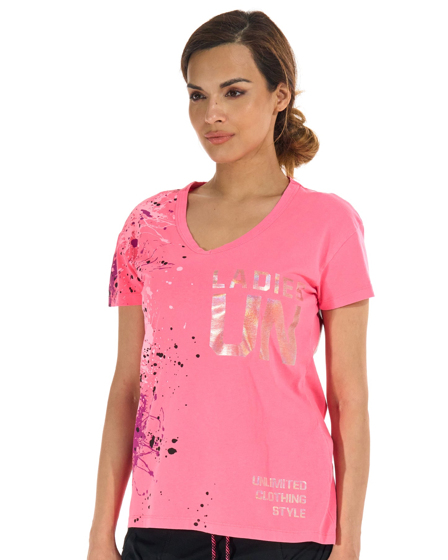 Női póló MARIA II NEON PINK