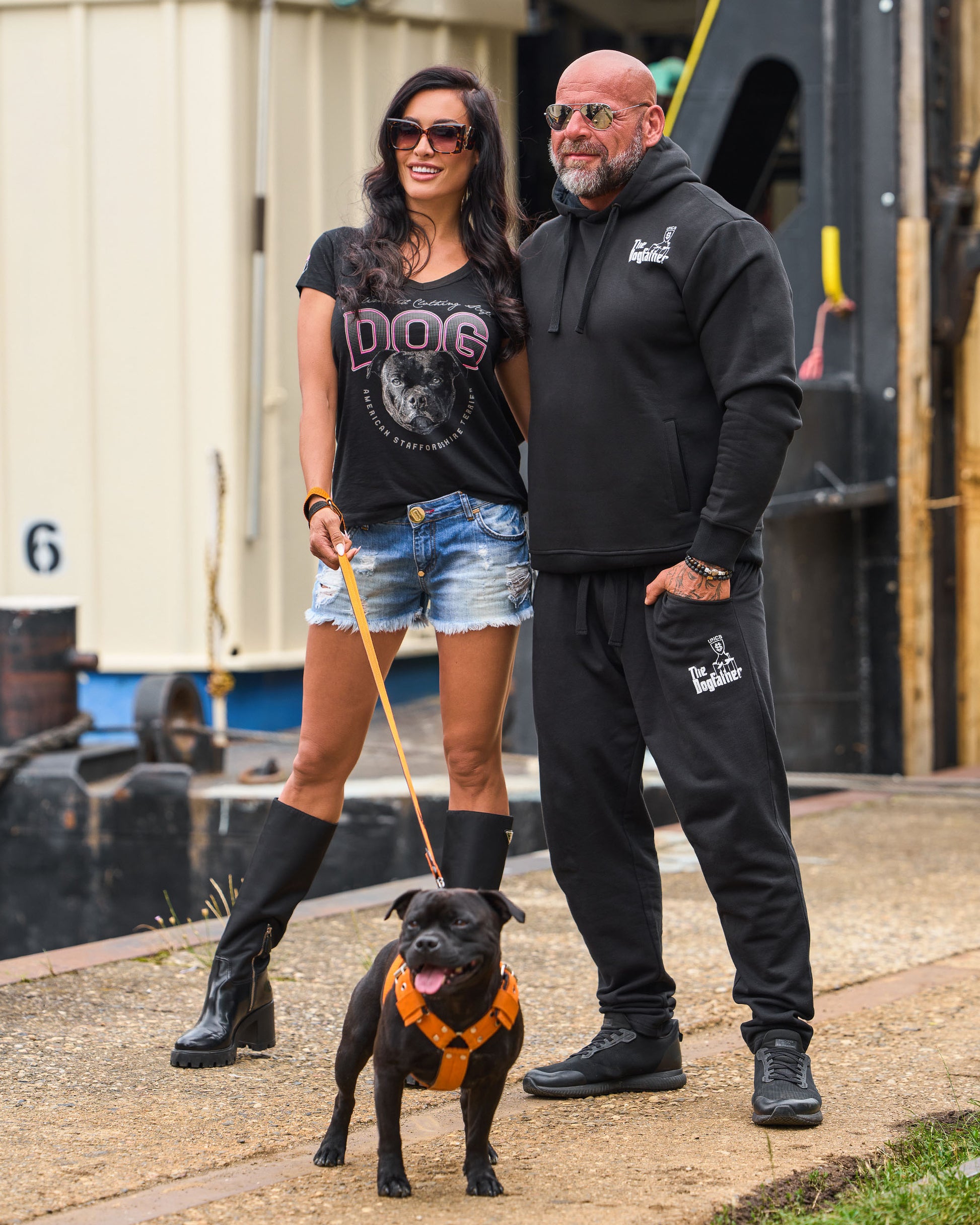 Férfi melegítőnadrág DOGFATHER BLACK