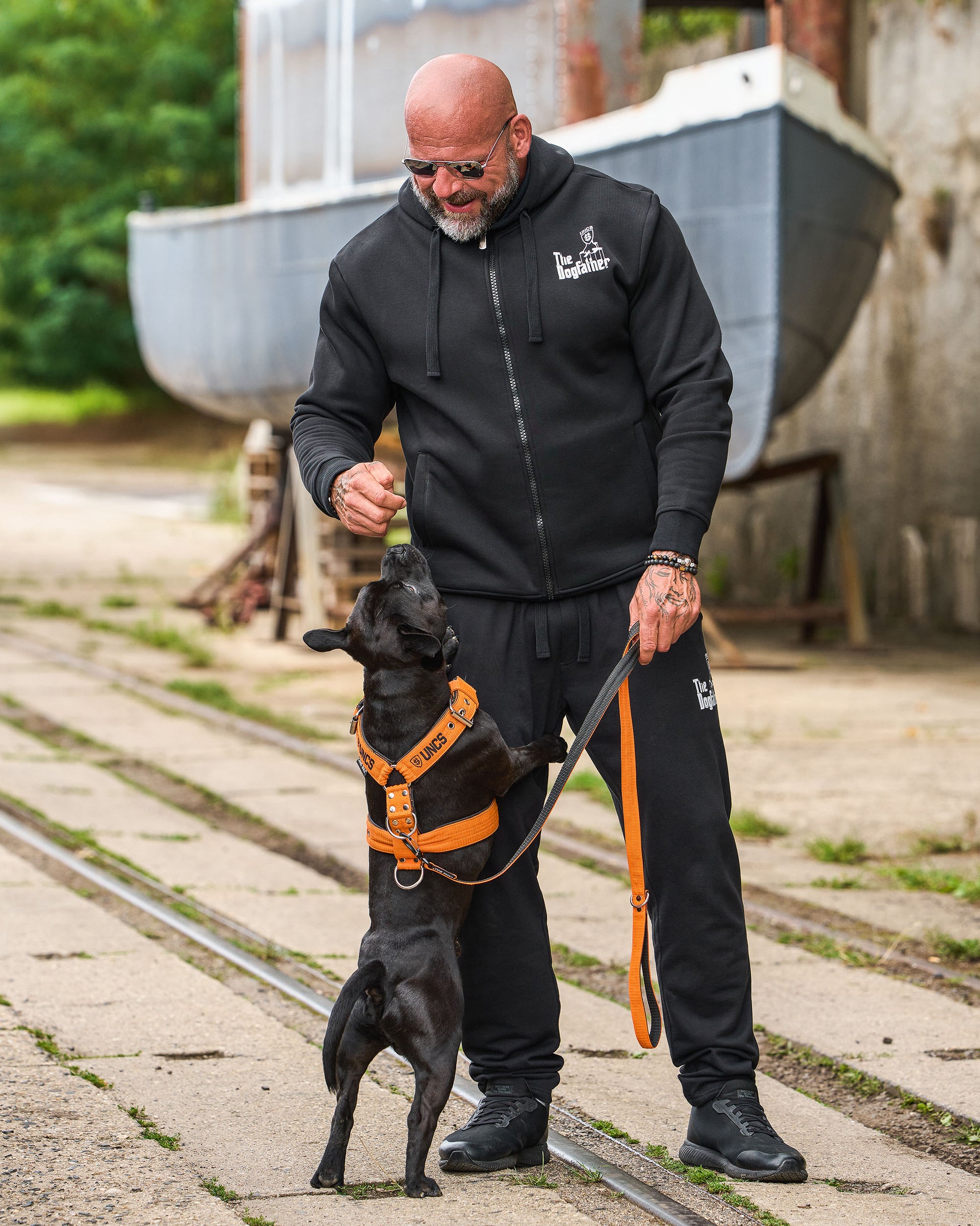 Férfi melegítőnadrág DOGFATHER BLACK