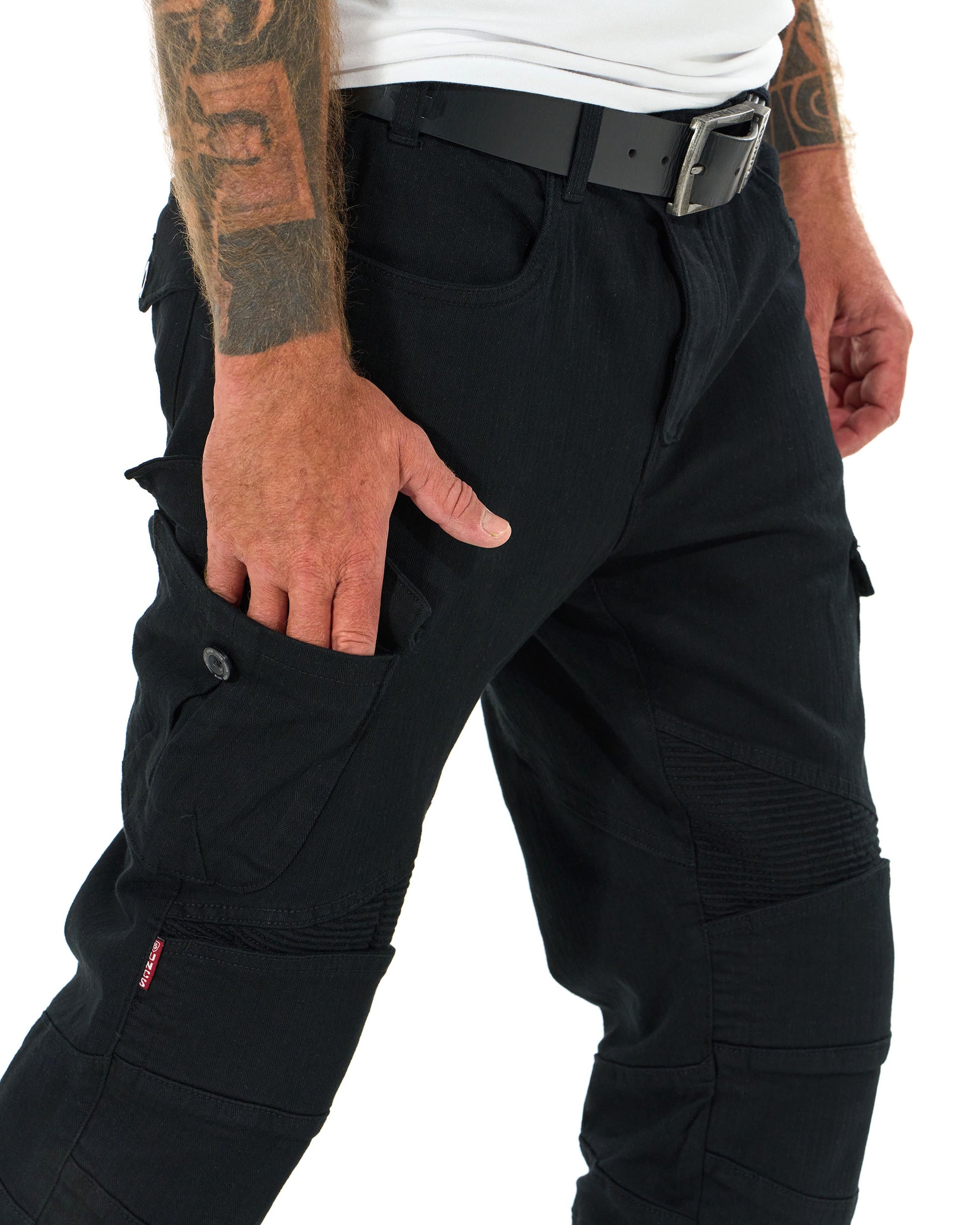 Férfi nadrág MOTORCYCLE BLACK