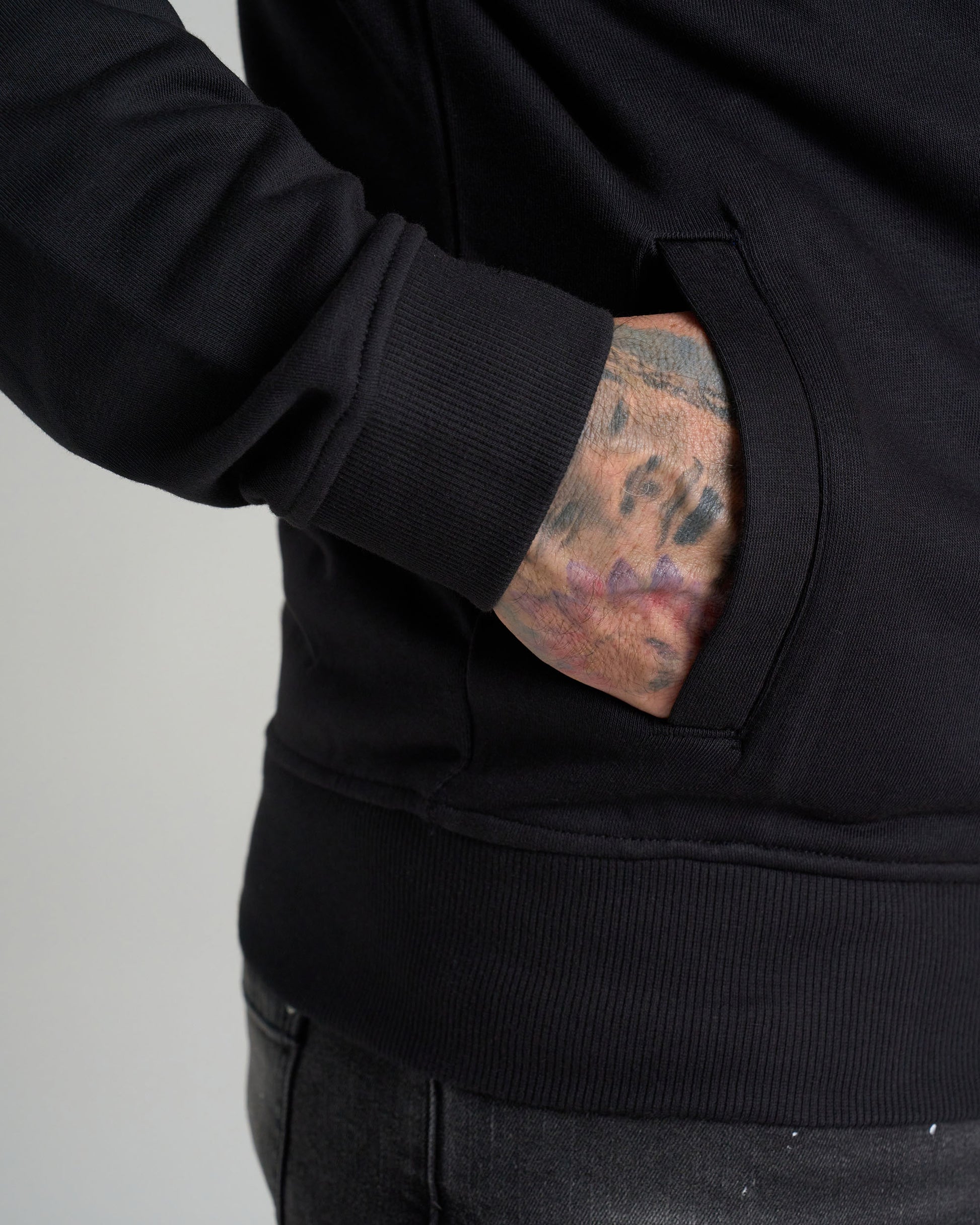 Férfi melegítőfelső BASIC IV BLACK