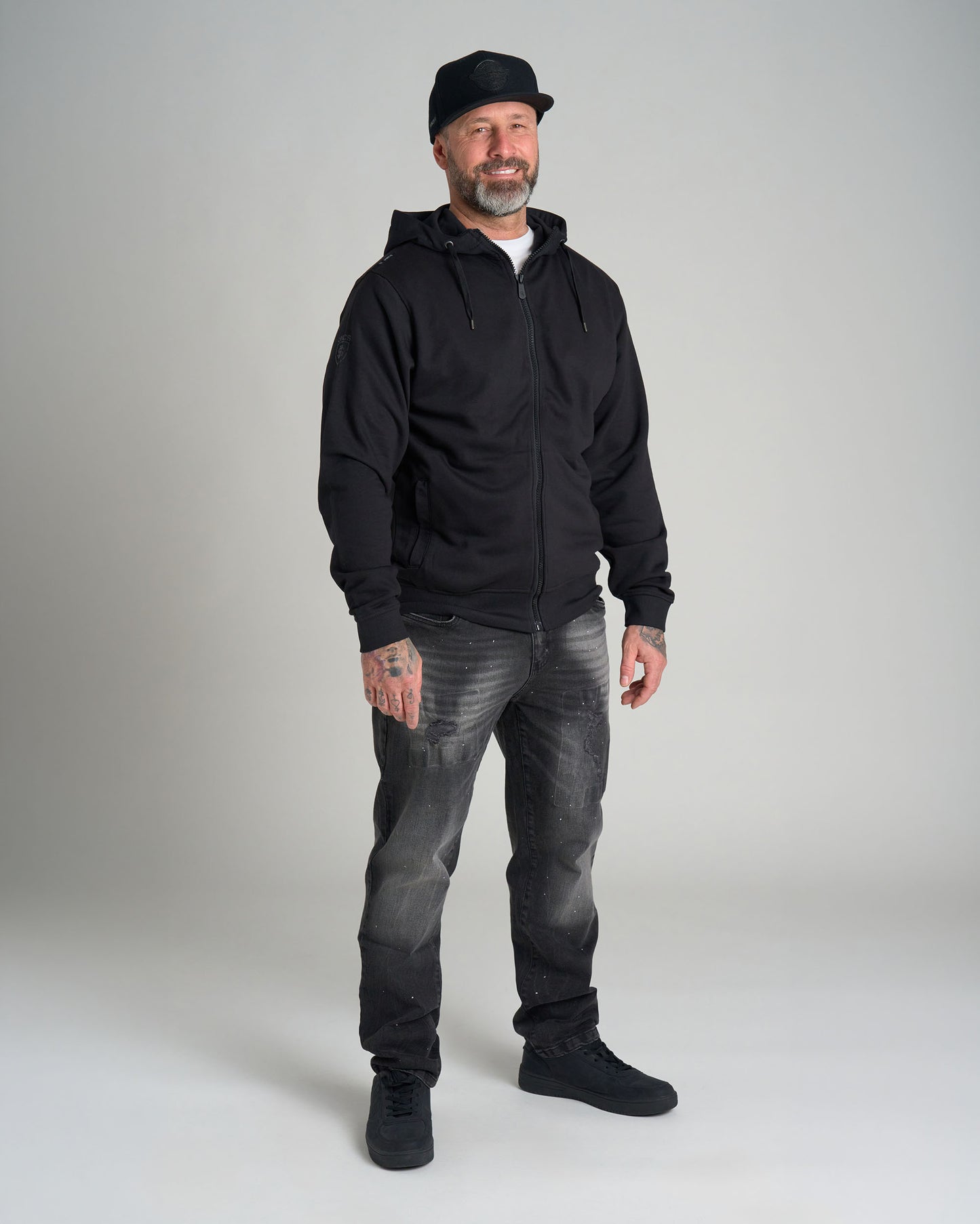 Férfi melegítőfelső BASIC IV BLACK