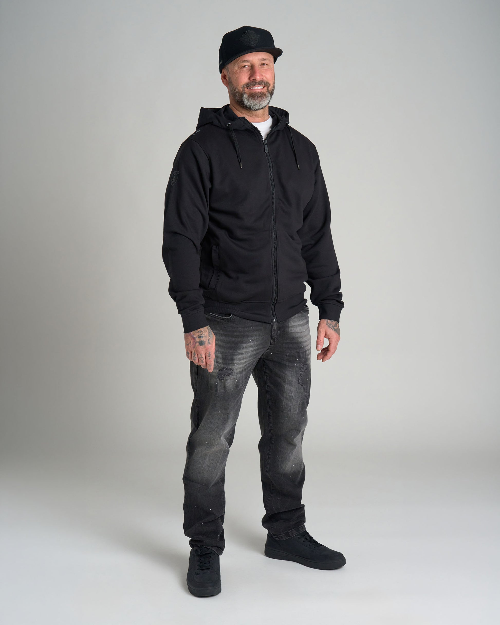 Férfi melegítőfelső BASIC IV BLACK