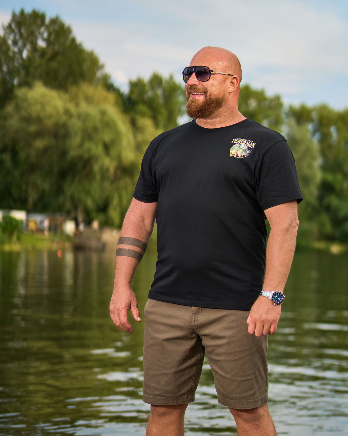 Férfi póló CARP BLACK