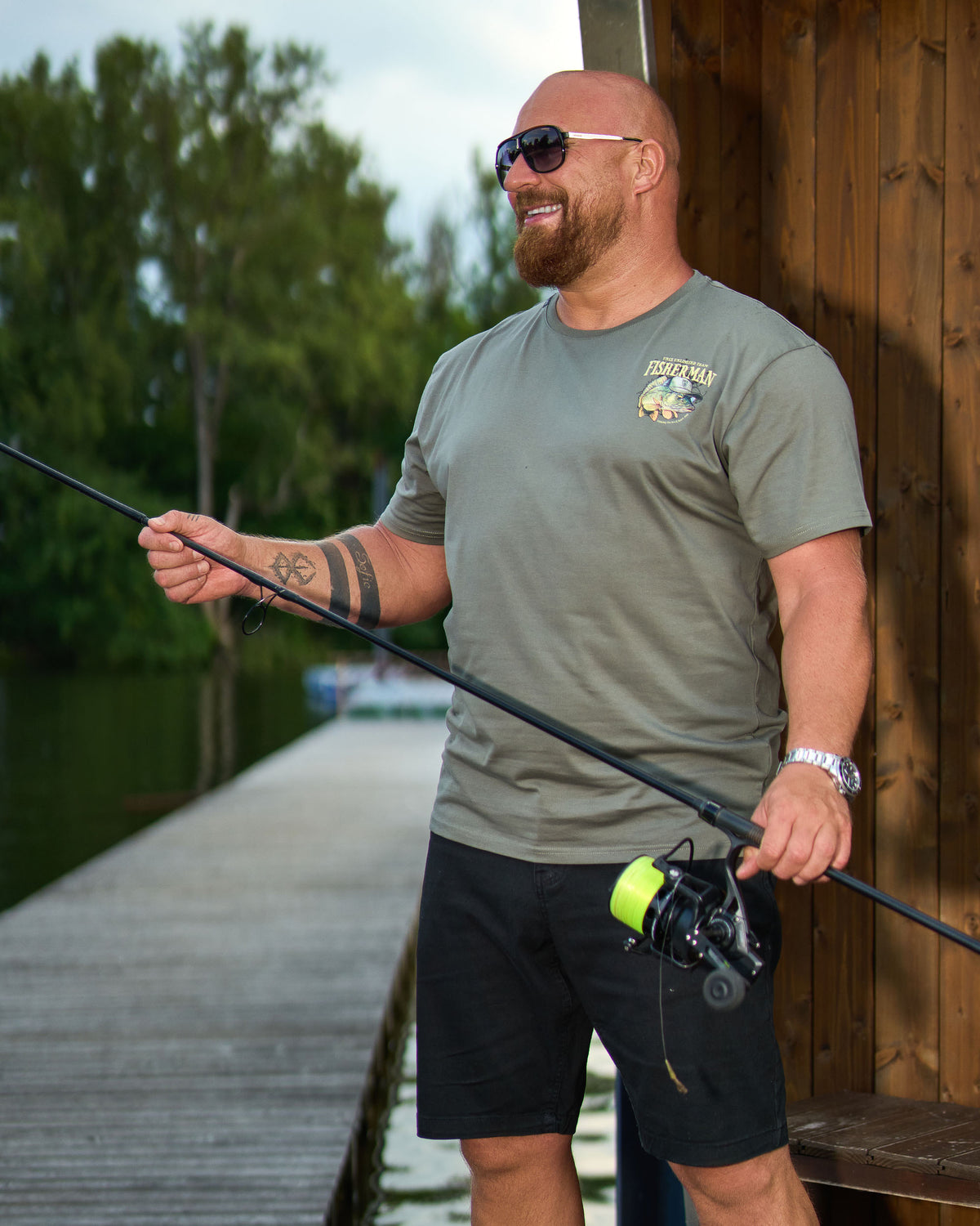Férfi póló CARP KHAKI