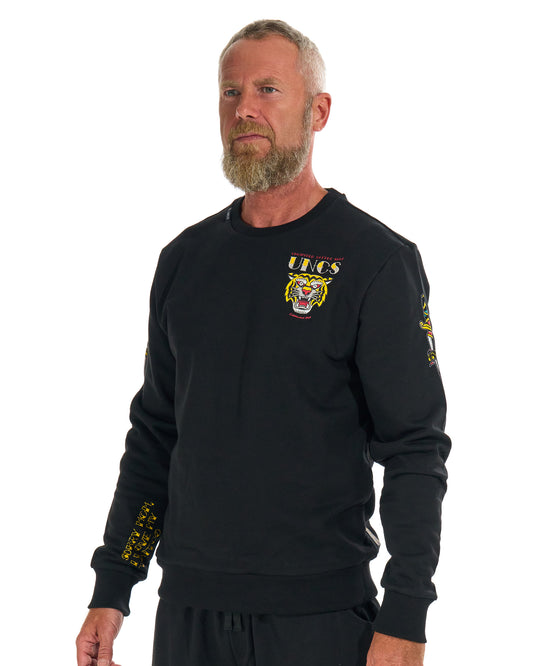 Férfi melegítőfelső TIGER BLACK
