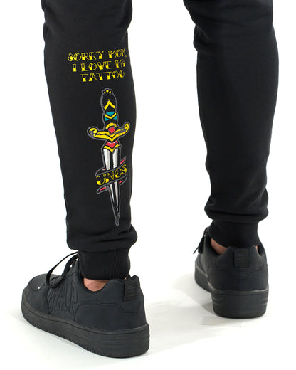 Férfi melegítőnadrág TIGER BLACK