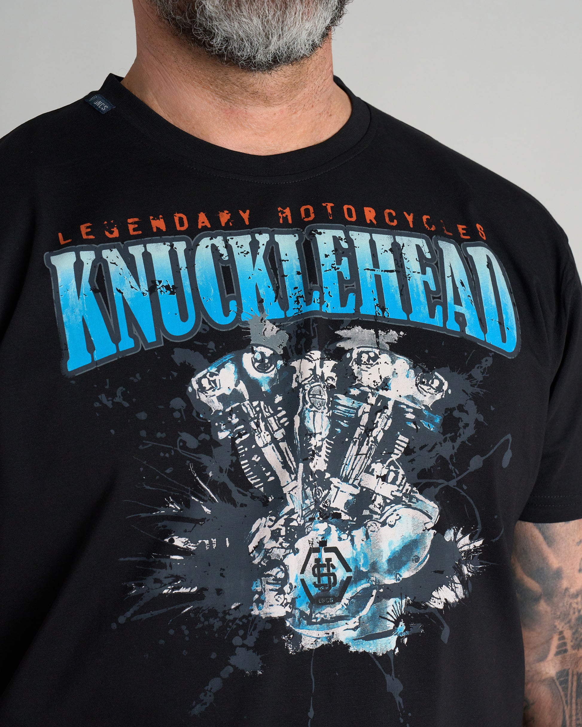 Férfi póló KNUCKLEHEAD II BLACK