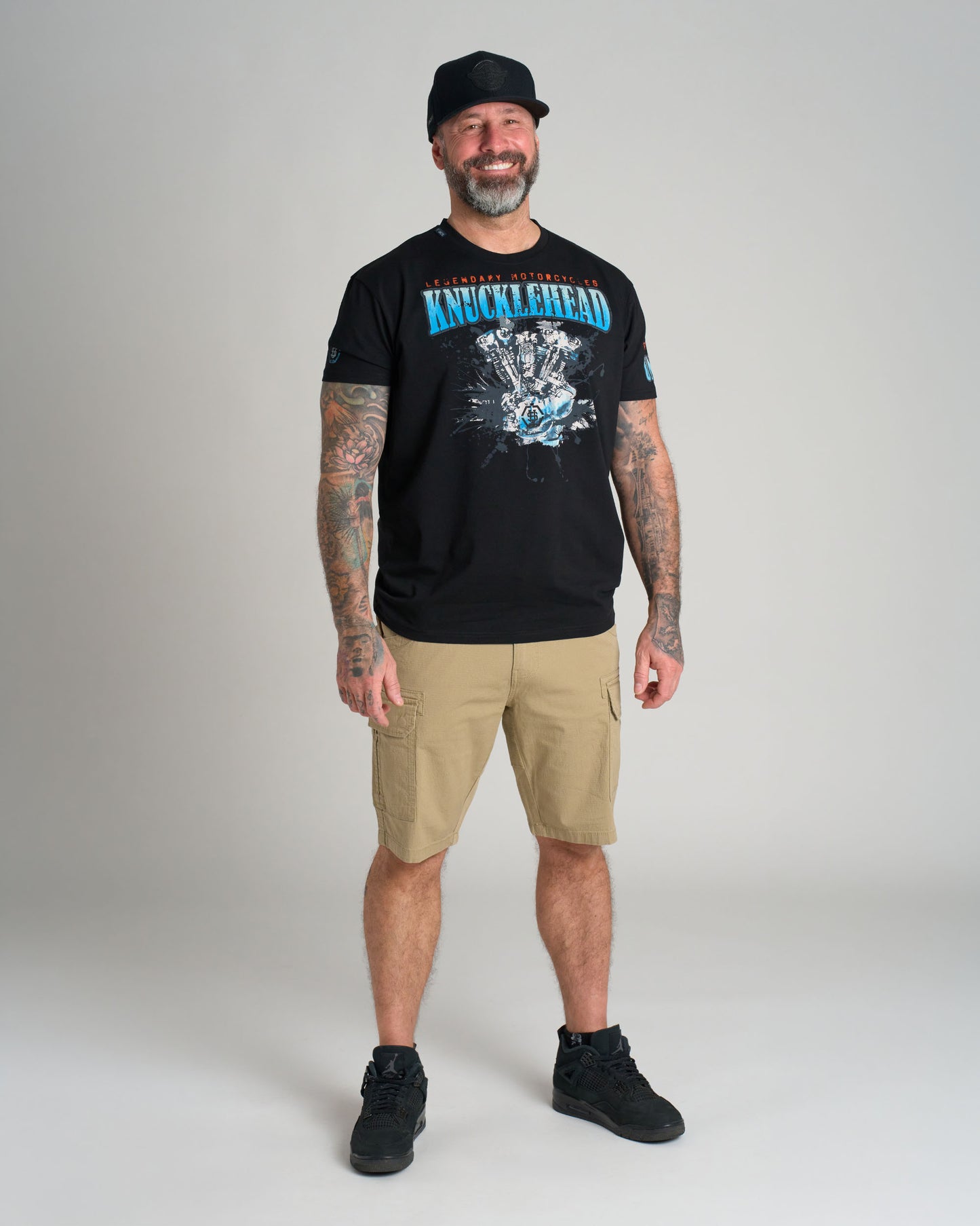 Férfi póló KNUCKLEHEAD II BLACK