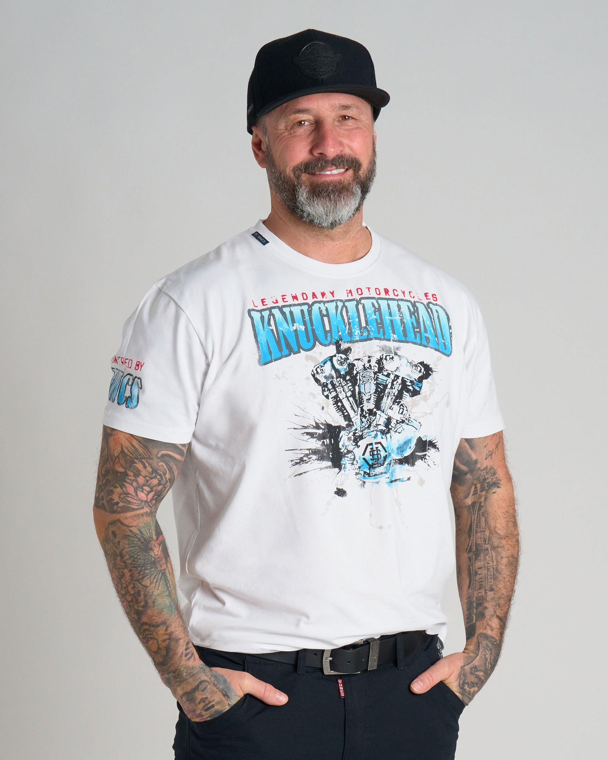 Férfi póló KNUCKLEHEAD III WHITE