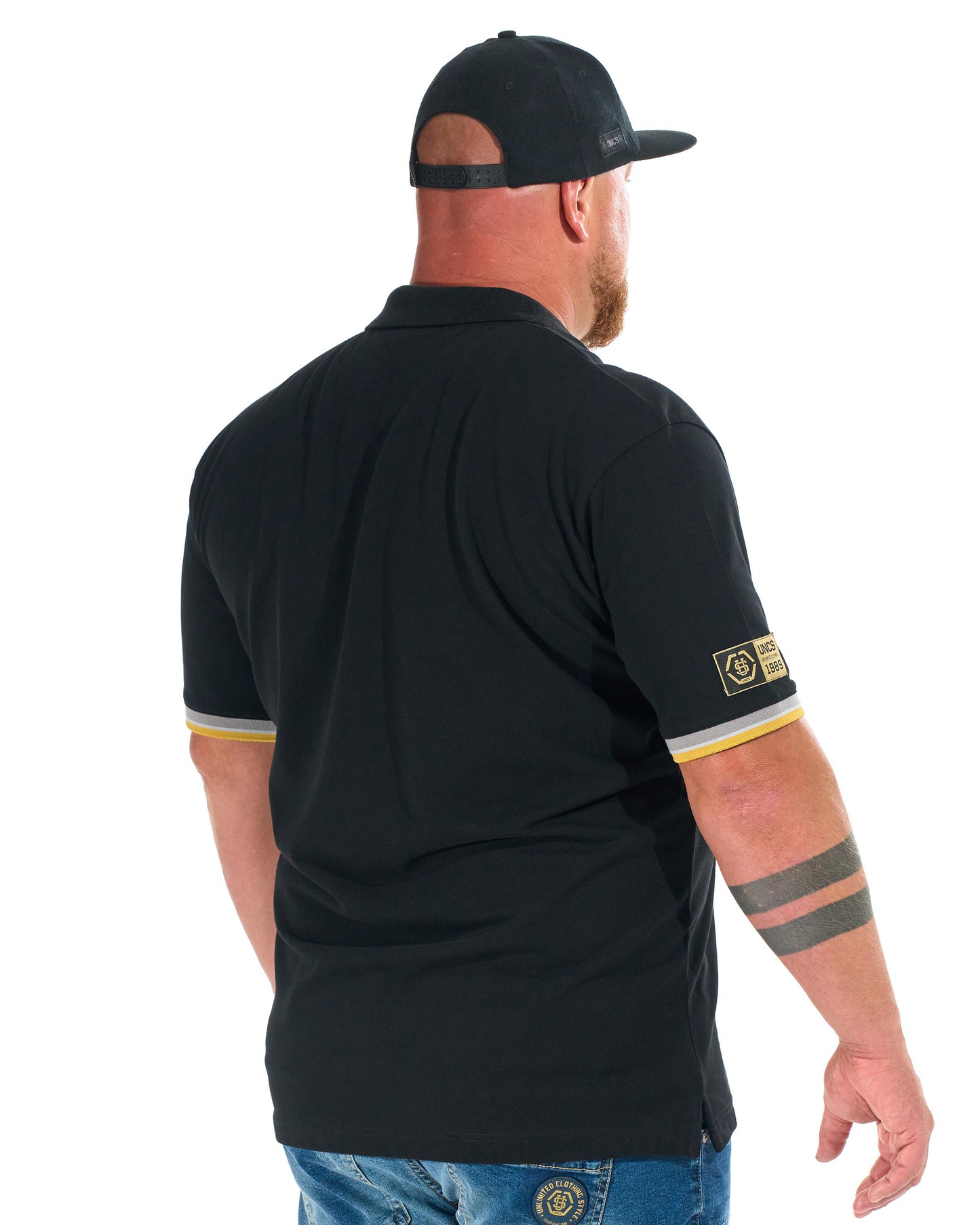 Férfi galléros póló BRENDON III BLACK