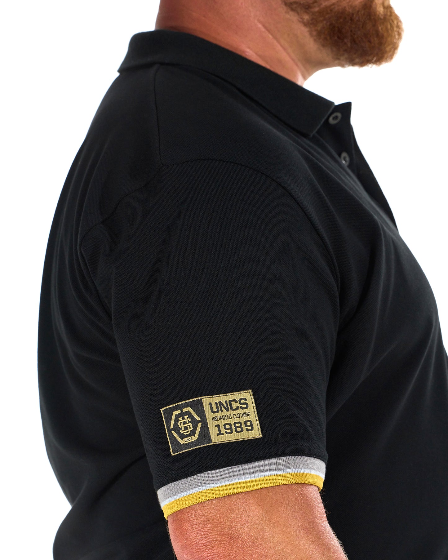 Férfi galléros póló BRENDON III BLACK