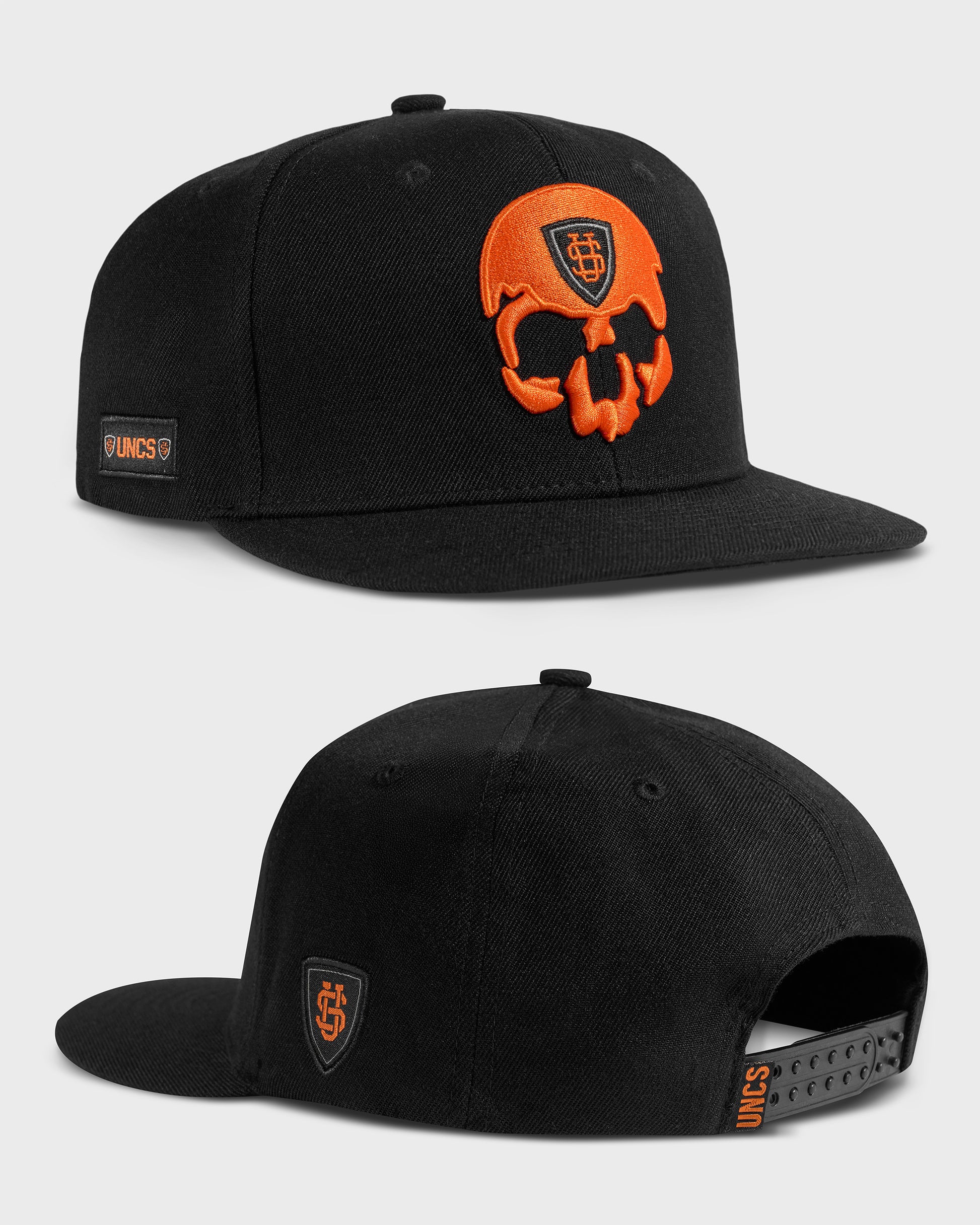 Férfi sapka SKULL BLACK/ORANGE