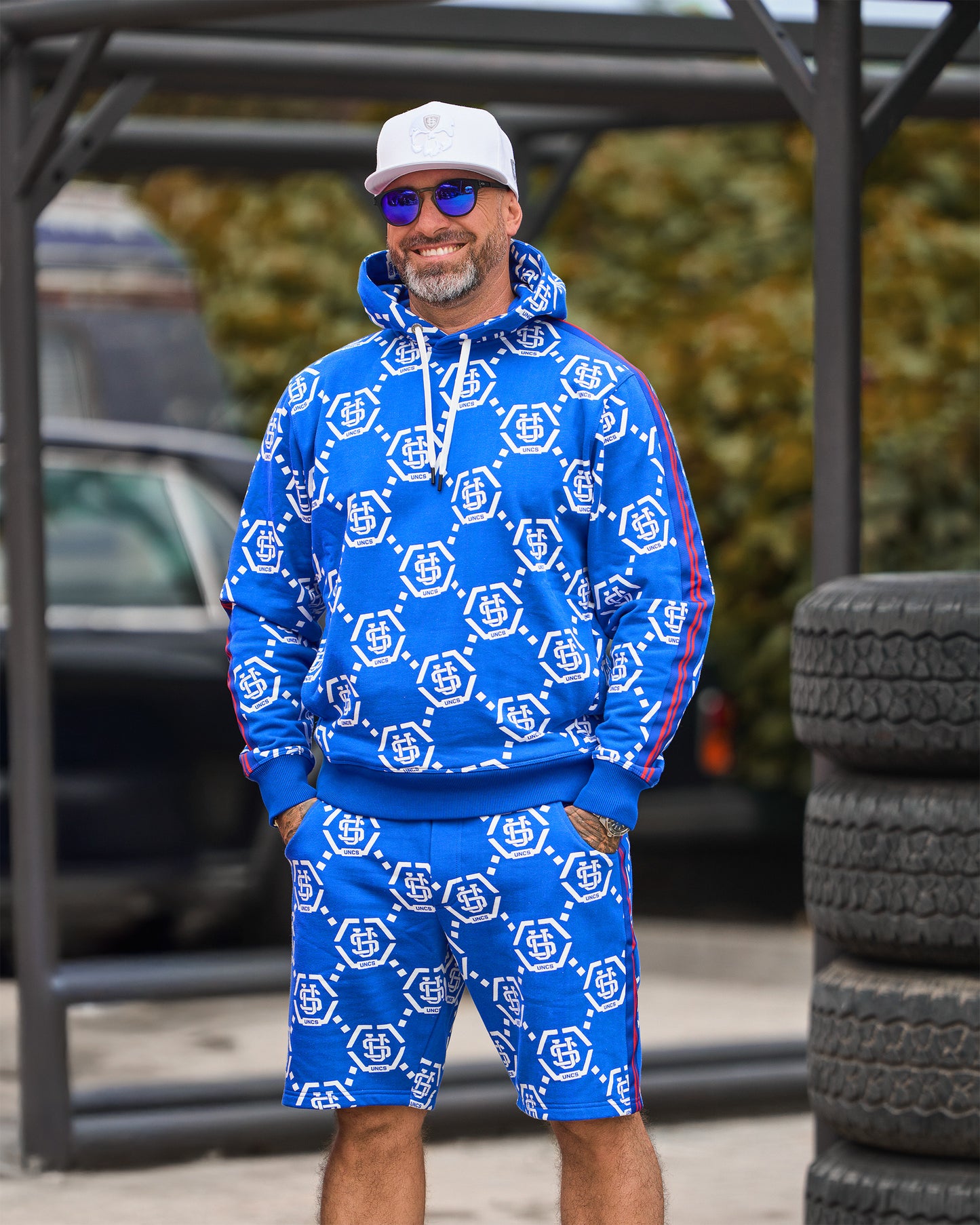 Férfi sapka SKULL WHITE