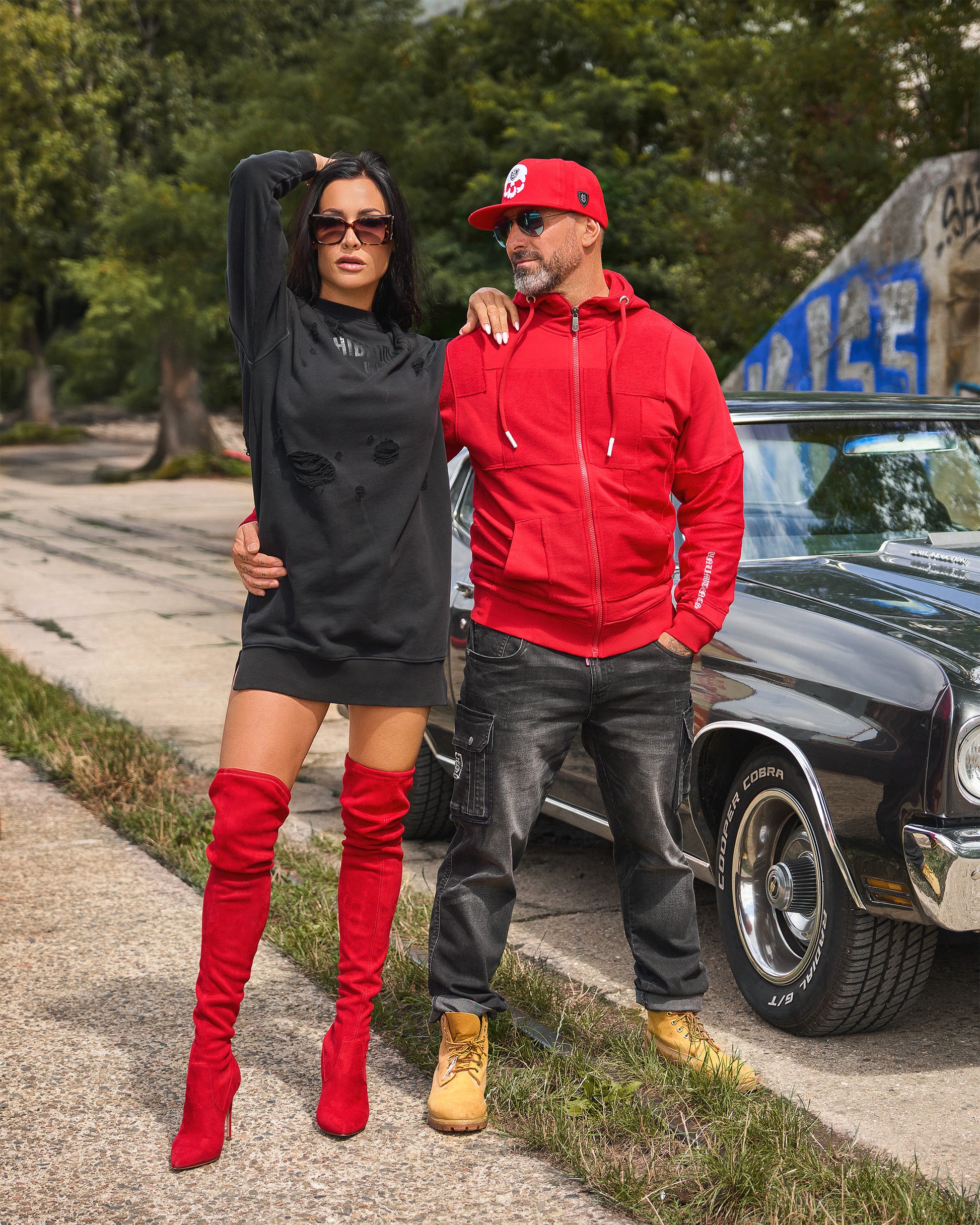 Férfi sapka SKULL RED