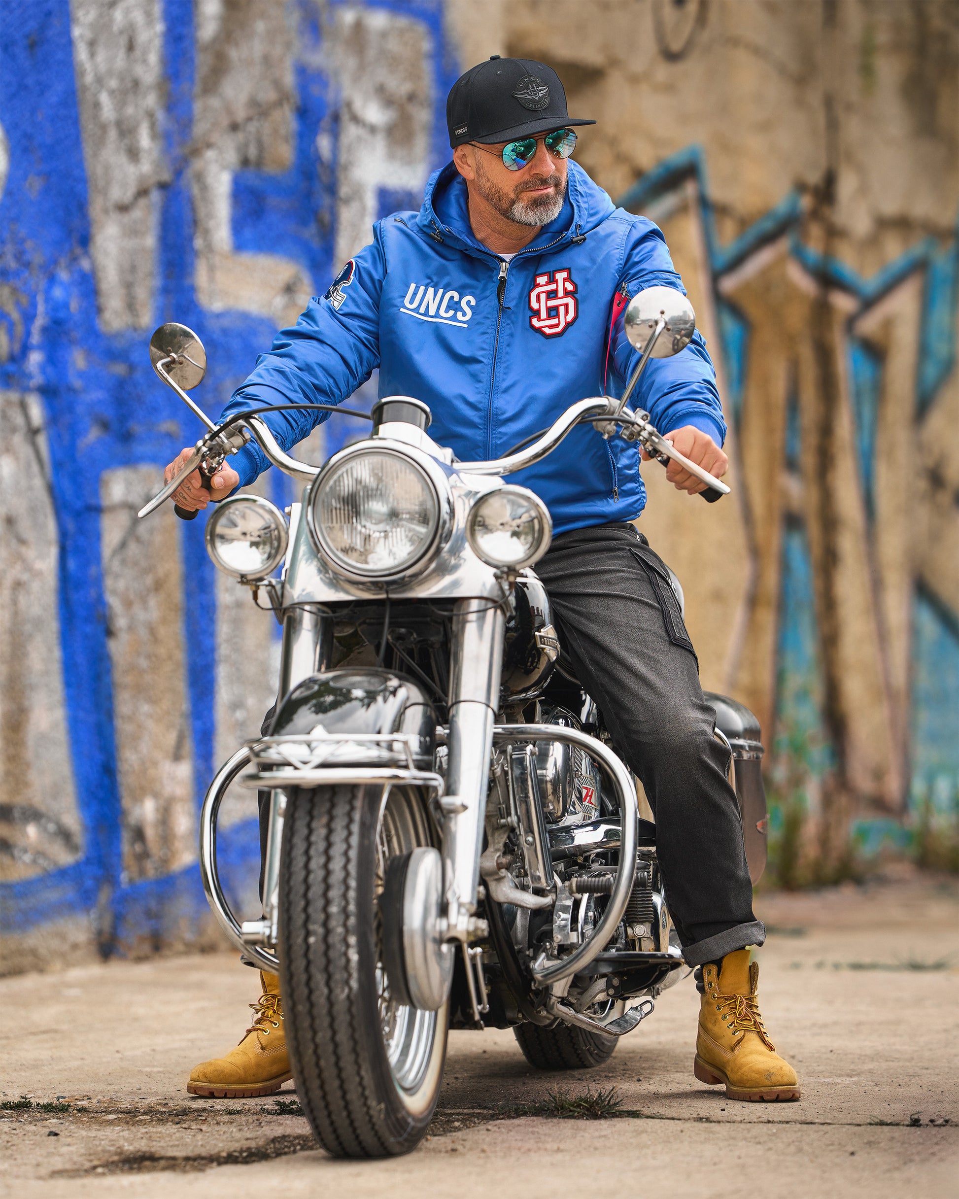 Férfi dzseki HELMET BLUE