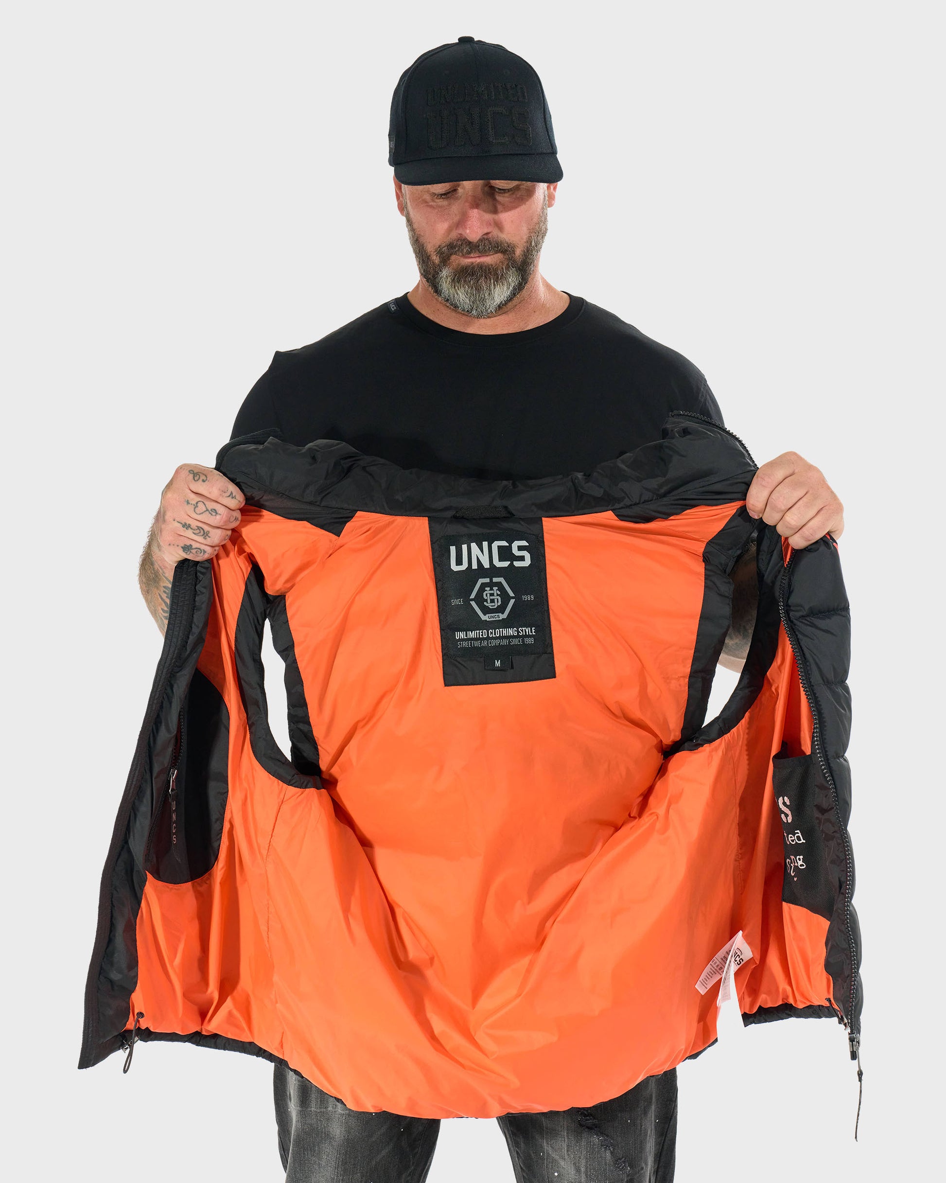 Férfi mellény FLINT II BLACK/ORANGE