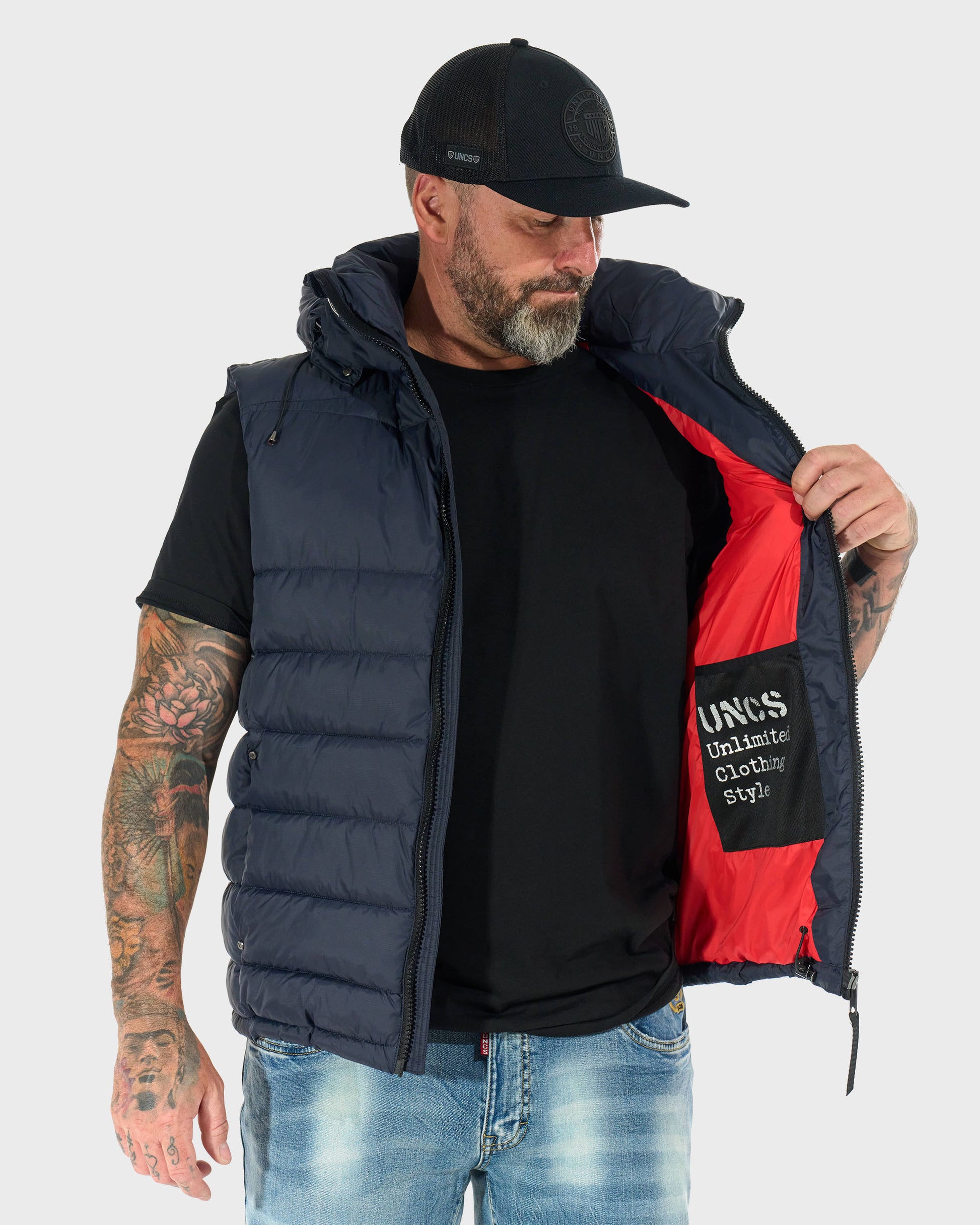 Férfi mellény FLINT II NAVY